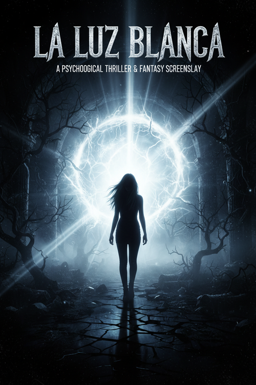 Póster cinematográfico de LA LUZ BLANCA - Thriller Psicológico