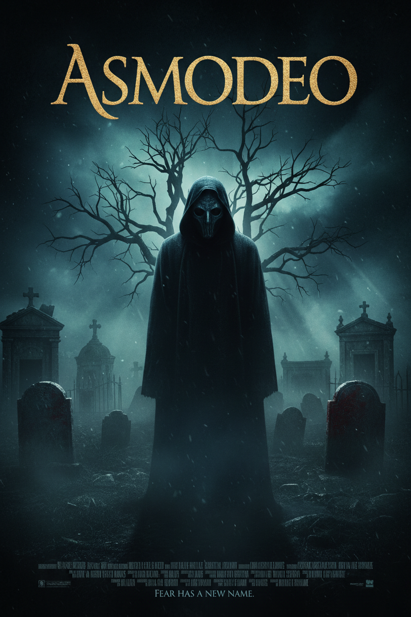 Poster cinematográfico de ASMODEO - Thriller de Terror Psicológico